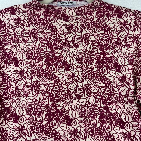 Batsheva Soft Stretchy Womens Size Medium Boho Mod Floral Country Charm Chic - Picture 3 of 12
